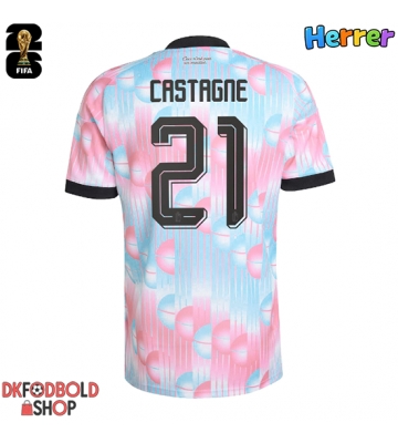 Belgien Timothy Castagne #21 Udebanetrøje VM 2026 Kort ærmer